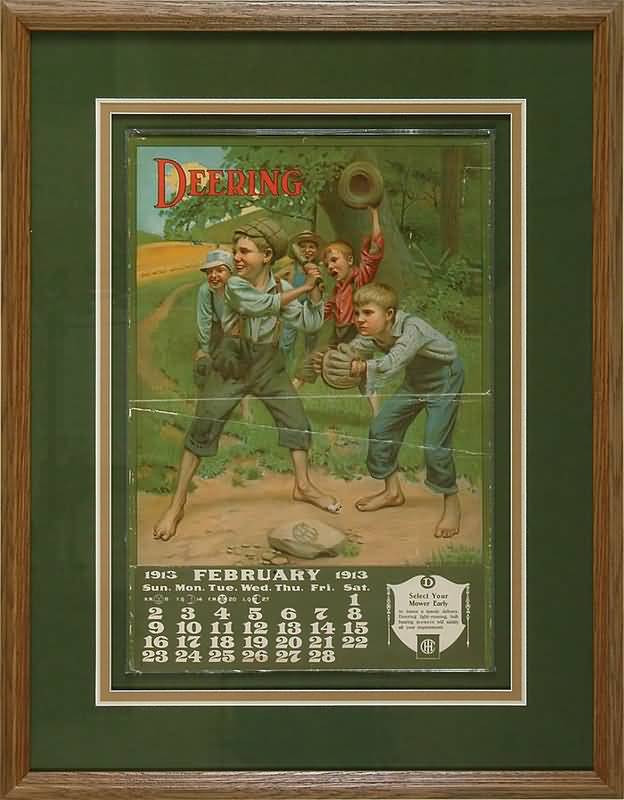 1913 Deering Adv Poster Calendar